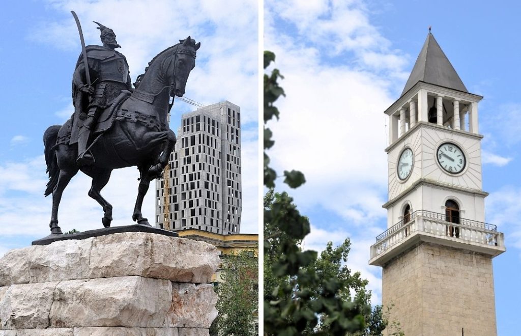 Skanderberg-plassen i Tirana