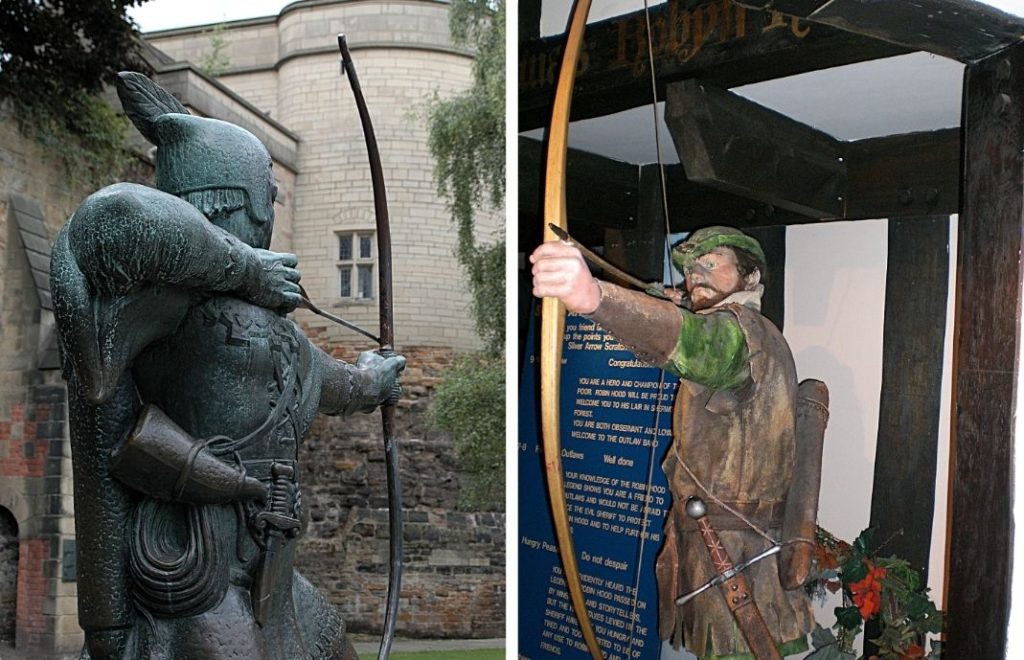 I Nottingham kan du møte Robin Hood - overalt