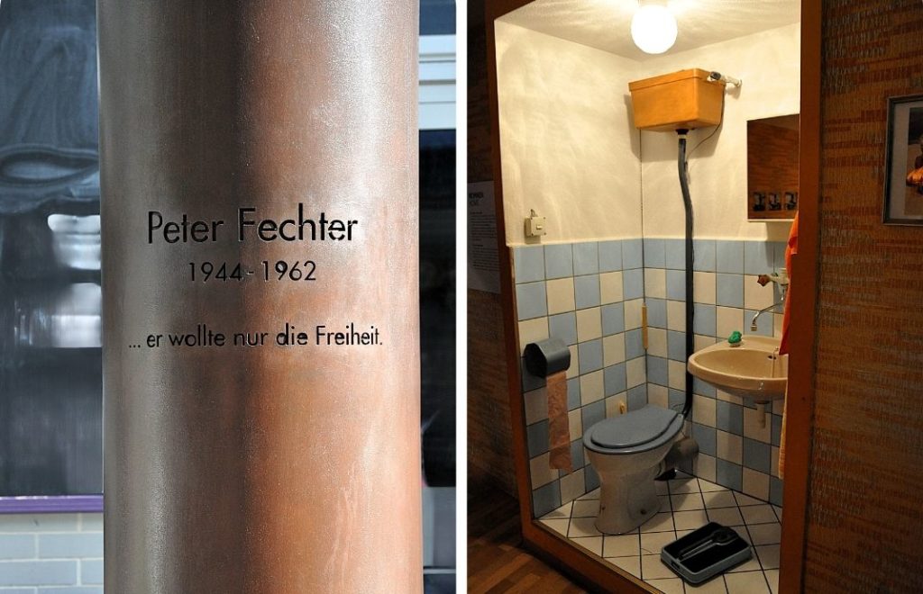 Minnesmerket over Peter Fechter og DDR Museum i Berlin