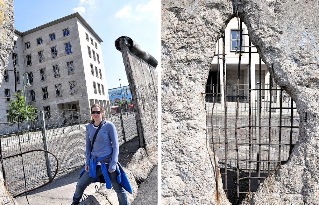 Rester etter Berlin-muren som delte byen i to: Med en fot i øst og vest