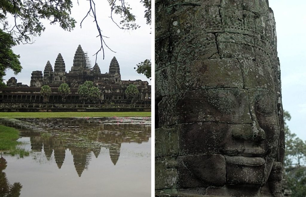 Angkor Wat kombinerer to grunnformer av khmer-tempelet