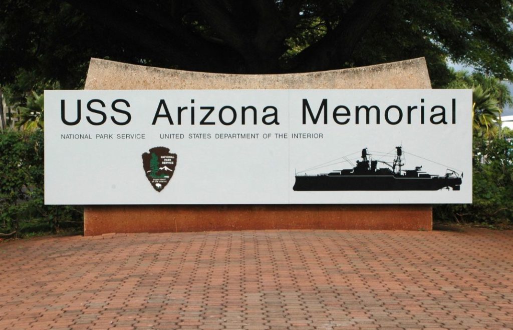 USS Arizona Memorial på Oahu, Hawaii