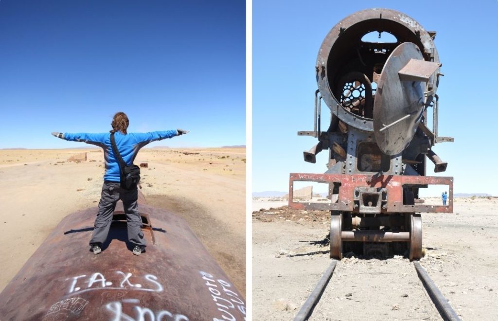 Train Cemetery på Salar de Uyuni 