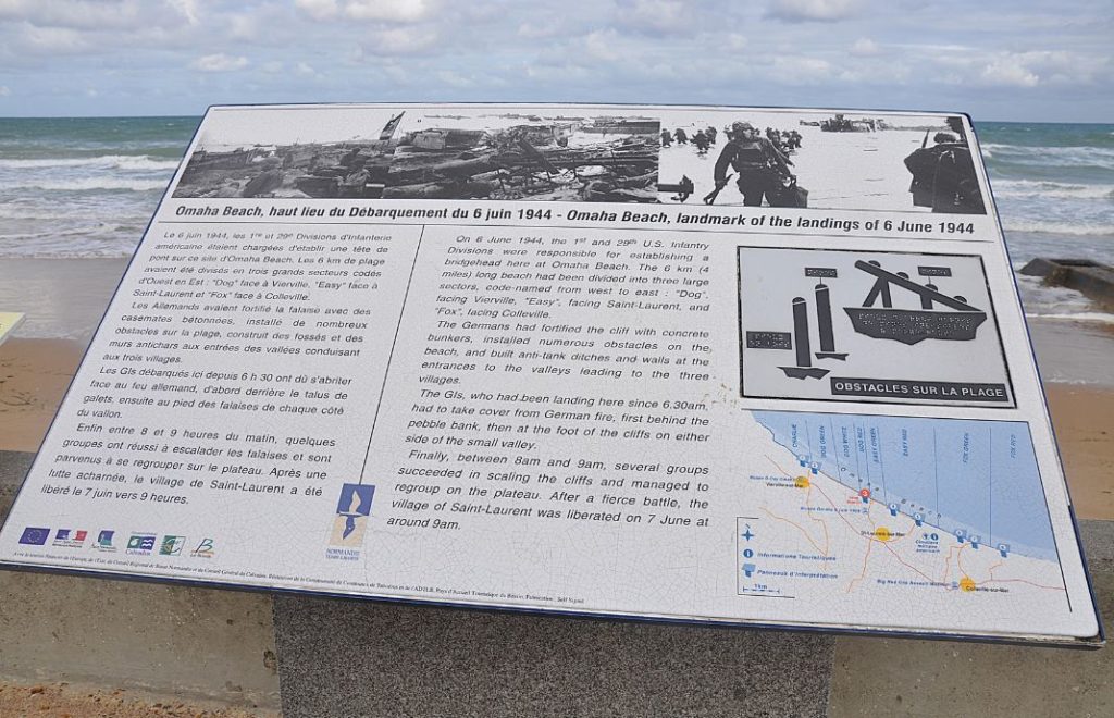 Til minne om D-dagen på Omaha Beach