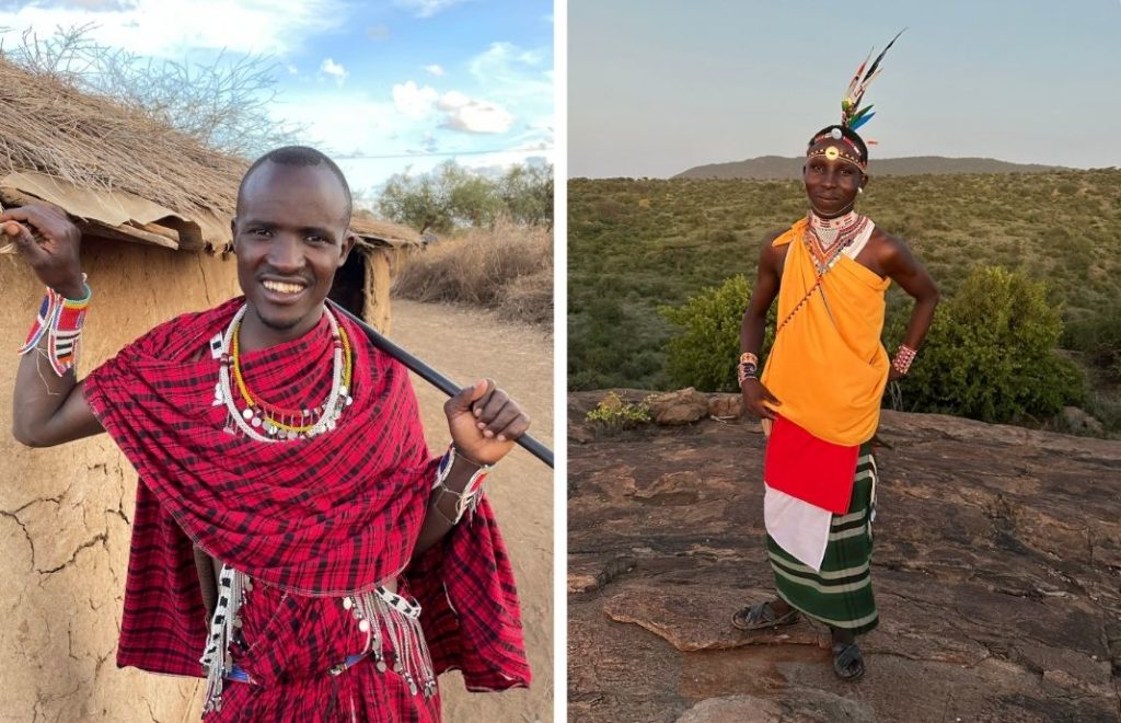 Representanter fra stammene Masai og Samburu i Kenya