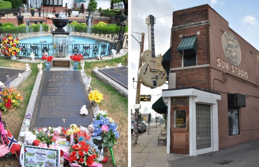 Graceland og Sun Studio i Memphis