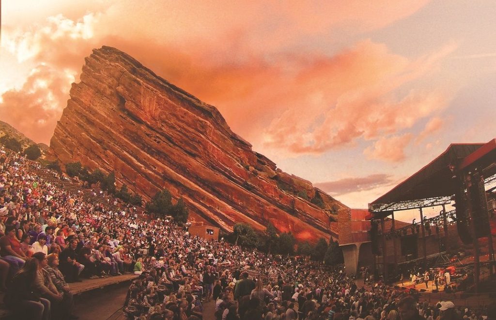 Red Rocks Amphitheatre utenfor Denver