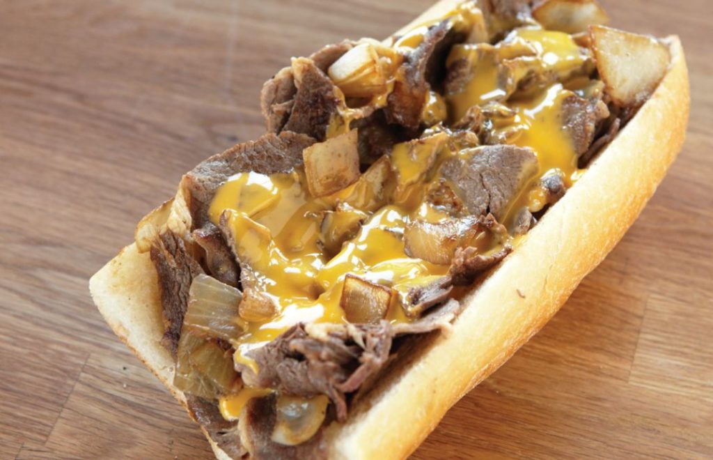 Cheesesteak wiz hos Campo's