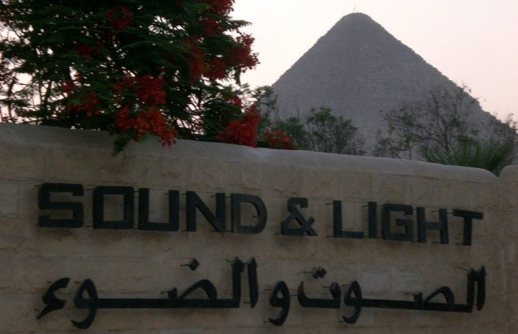 Sound and Light Show ved pyramidene på Giza
