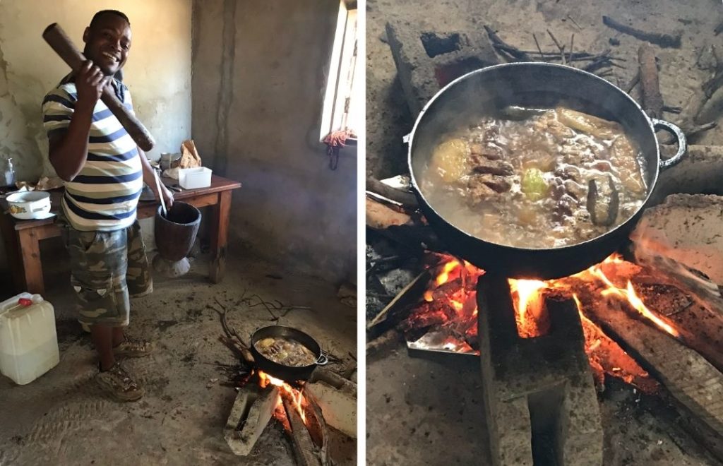 Lokal mat i gryta i Gambia
