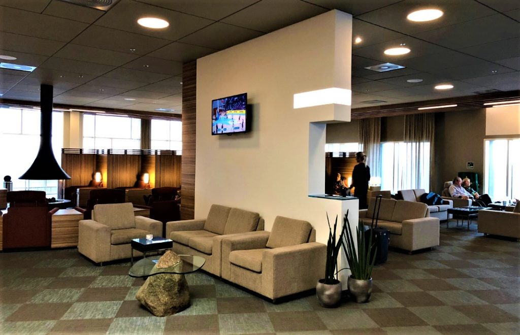 Icelandair sin lounger på Reykjavik, Island