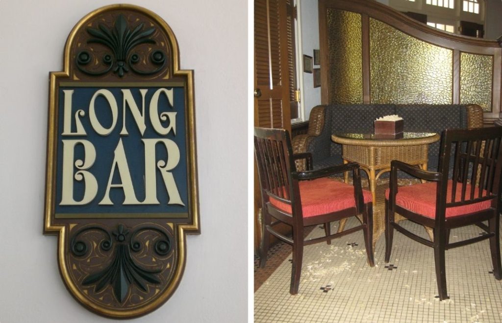 Long Bar på Raffles Hotel i Singapore