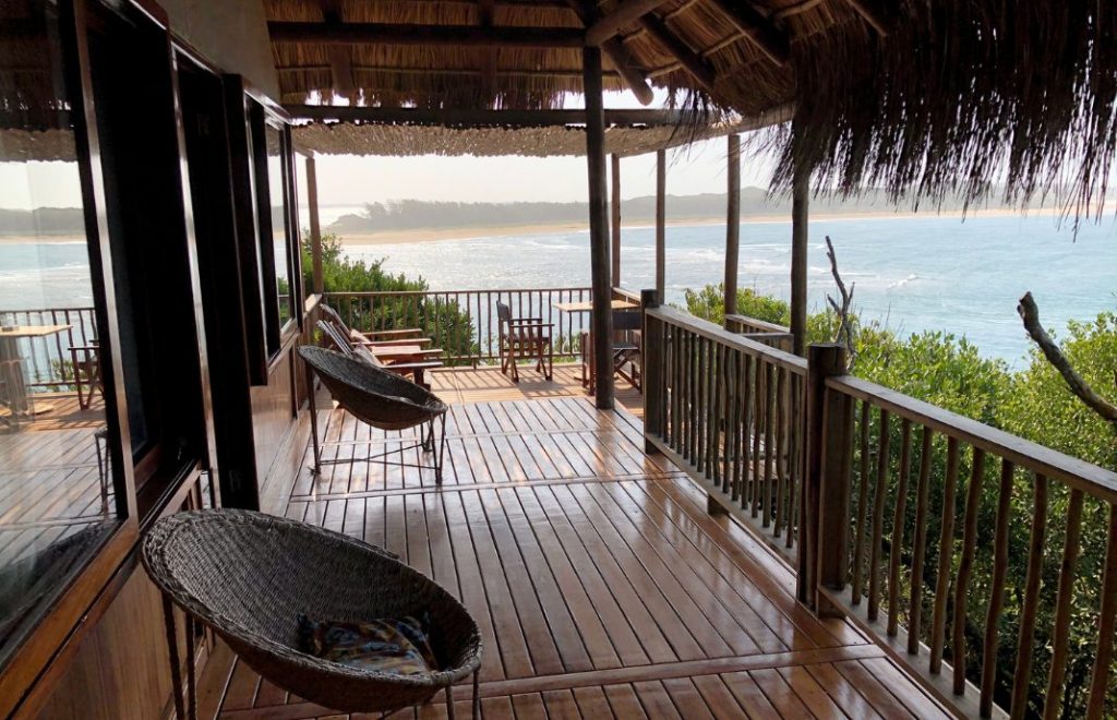 Utsikt fra rommet på Machangulo Beach Lodge