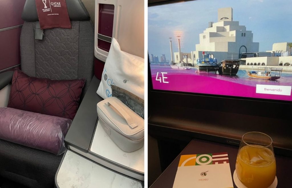 Businessklasse på Qatar Airways