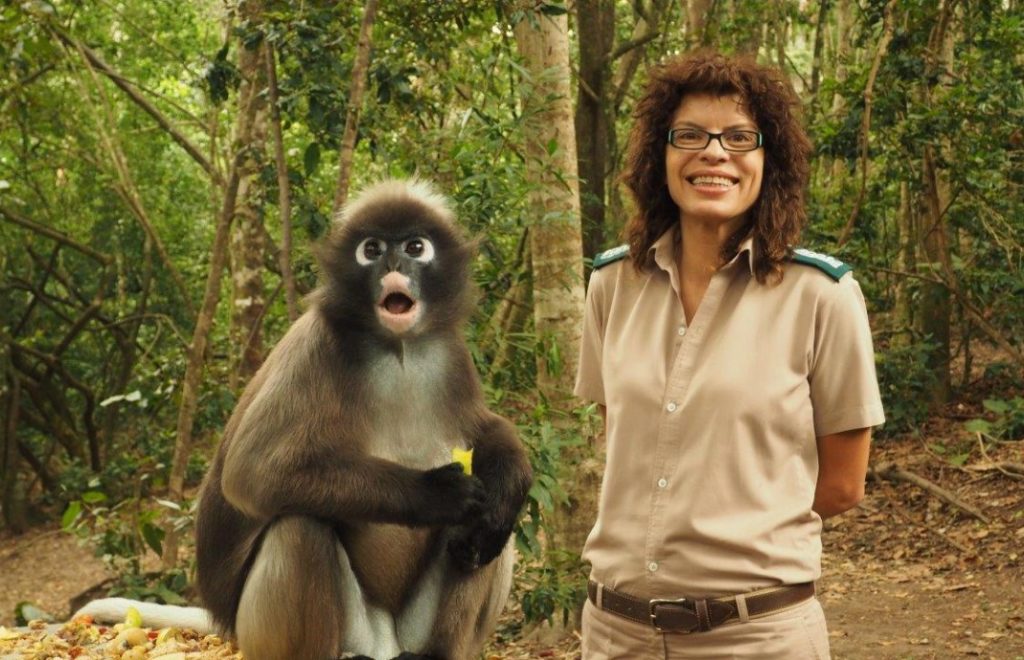 Lara Moster i Monkeyland.