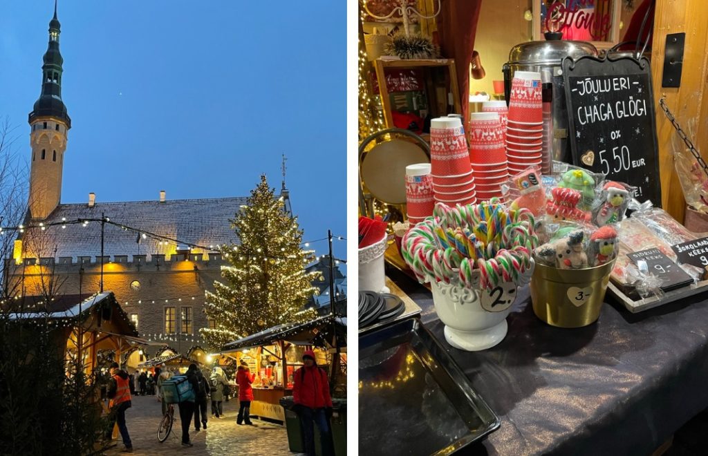 Julemarkedet i Gamlebyen i Tallinn, Estland. 