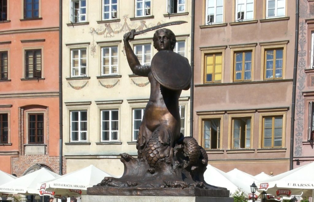 Ingen annen by har så mange havfruer som Warszawa.