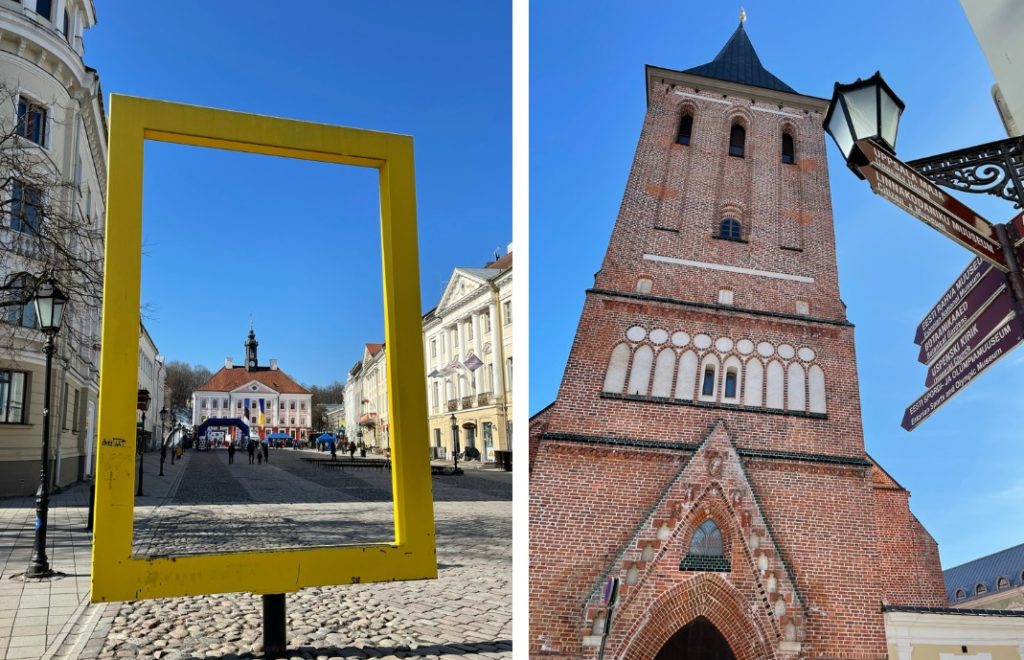Gamlebyen og torget i Tartu. 
