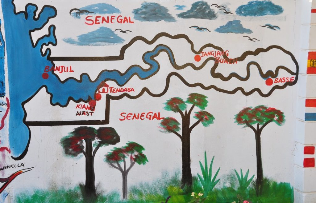 Gambia er den minste nasjonen i fastlands-Afrika. 