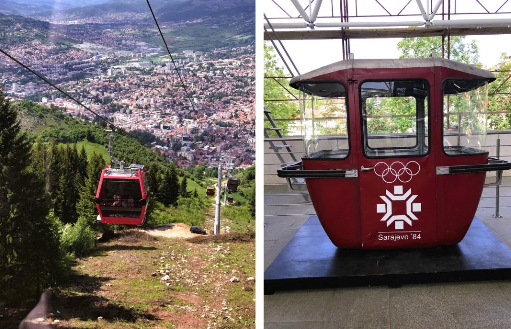 Ta kabelbanen opp til Mount Trebević hvor å se utsikten over Sarajevo. 