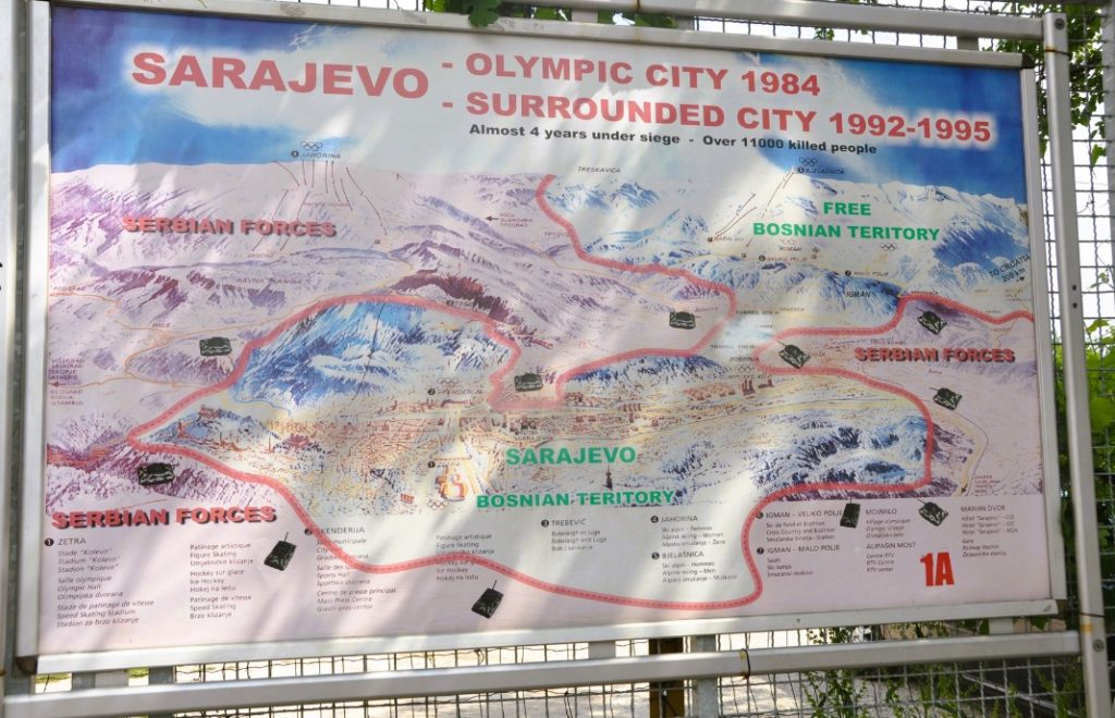 Sarajevo er en by gjennomsyret av historie. Ikke alle hendelsene er like hyggelig. 