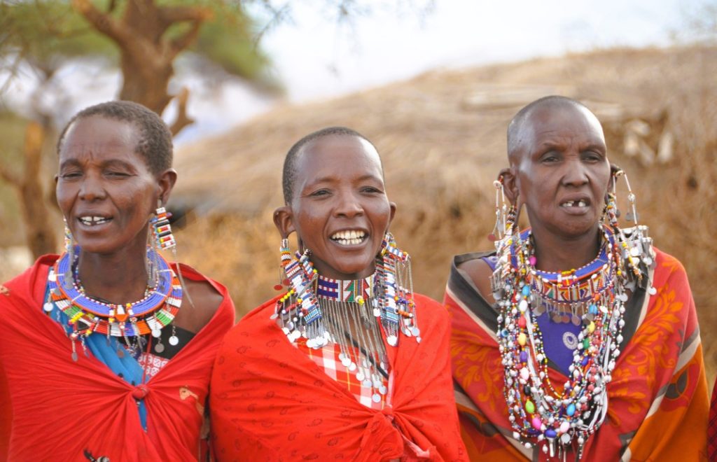 Medlemmer av Masai-stammen i Kenya