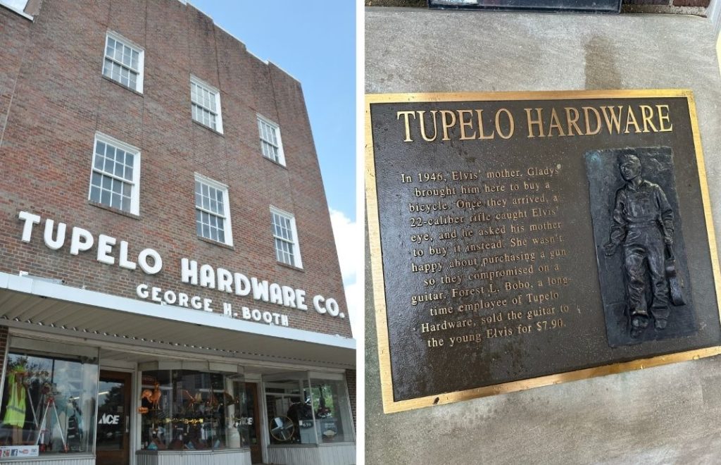 Tupelo Hardware Store, hvor Elvis kjøpte sin første gitar. 