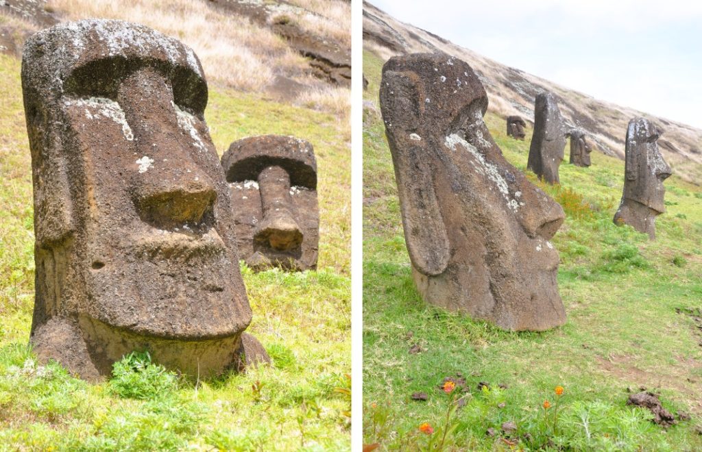 Statuene på Påskeøya står der de ble forlatt for mange hundre år siden. 