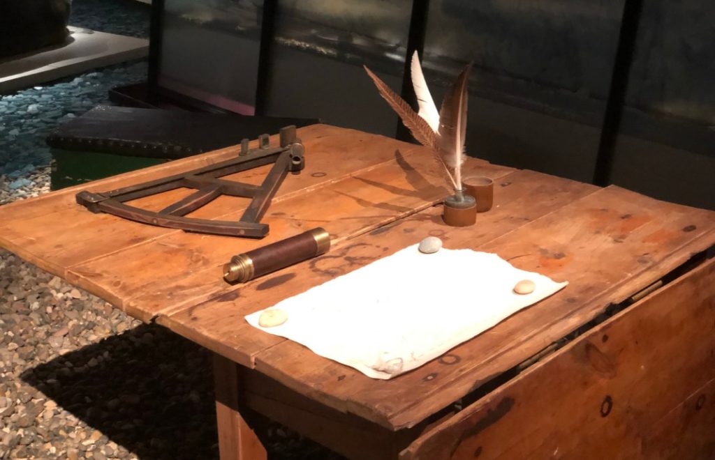 Personlige gjenstander på Svalbard Museum. 