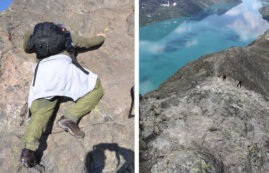 Selve Besseggen kan være en utfordring, men utsikten som venter på toppen, er verdt det! 
