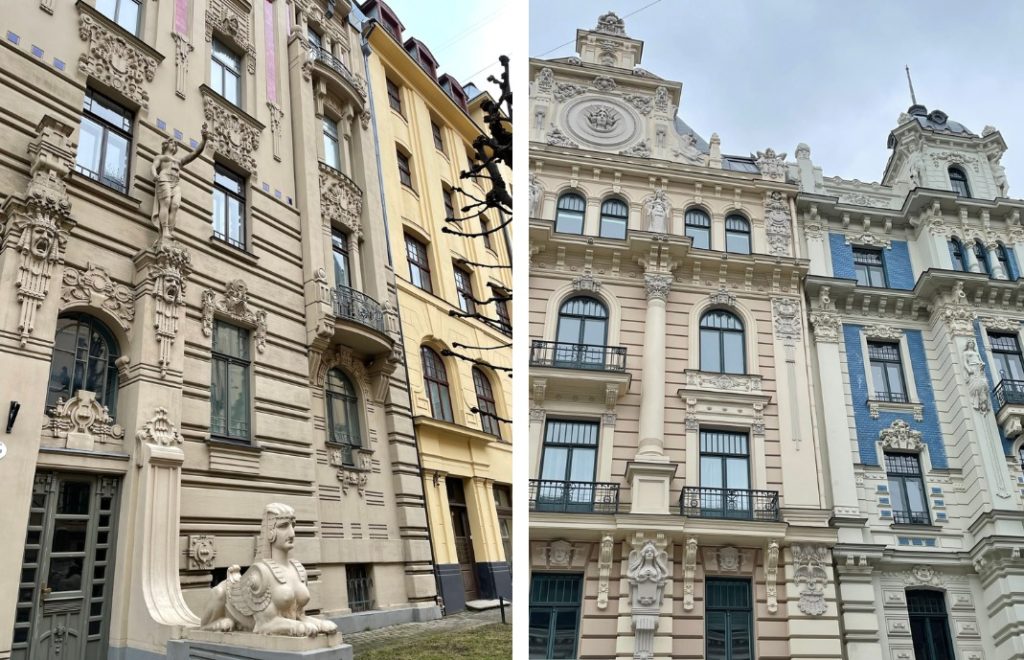 I Riga finner du en rekke bygninger i jugend-stil. 