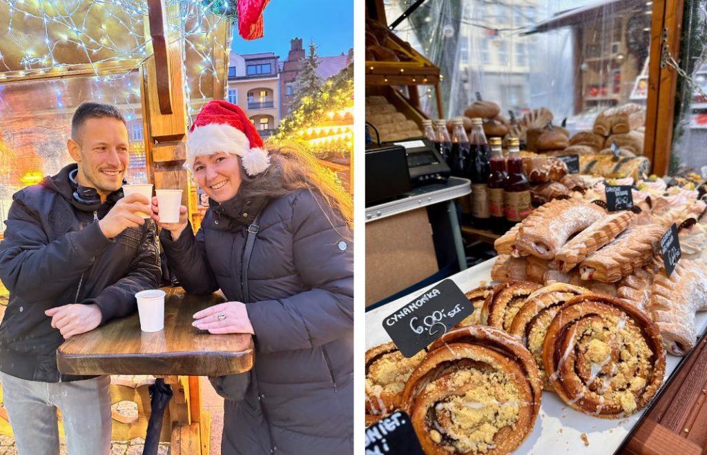 Gløgg og hjemmelaget bakst hører med når du besøker julemarkedet i Szczecin, Polen.