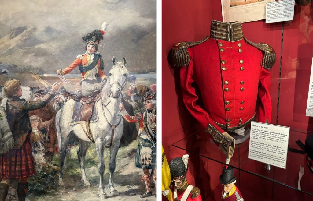 Historiske gjenstander på The Gordon Highlanders Museum