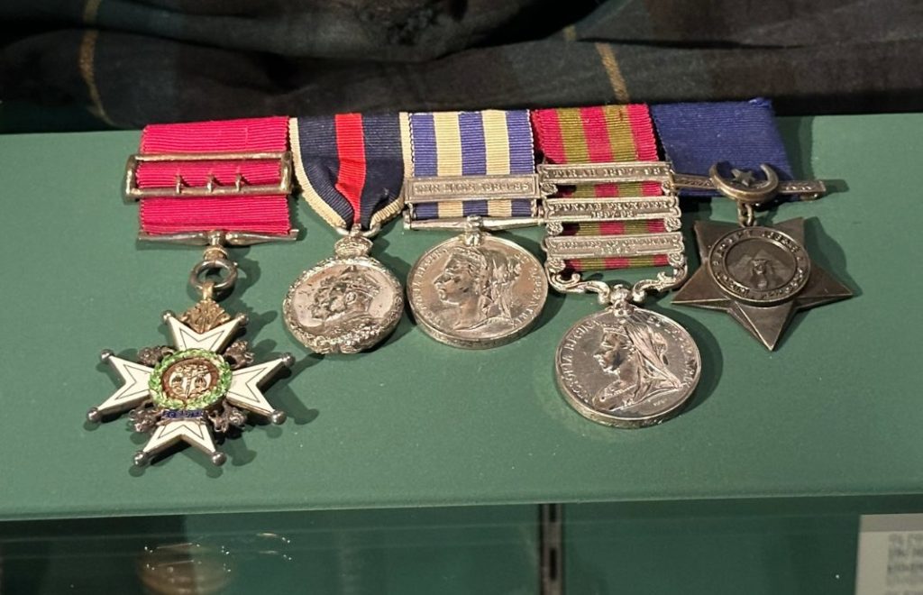 Medaljer på utstilling på The Gordon Highlanders Museum