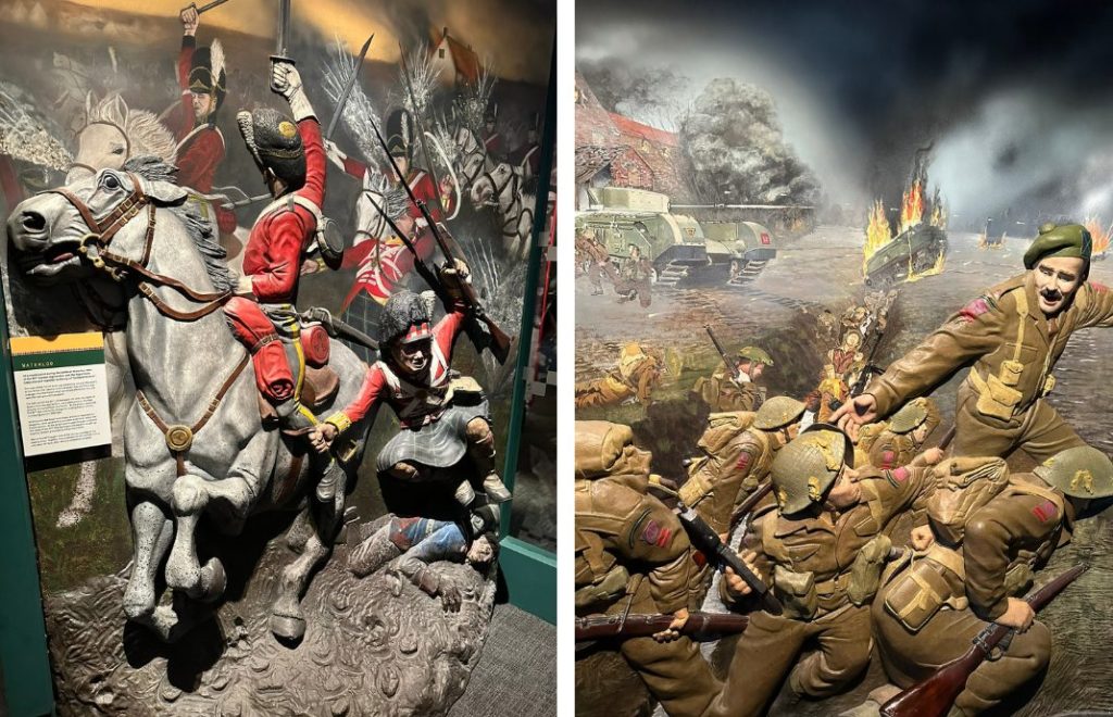 Utstilling på The Gordon Highlanders Museum i Aberdeen. 