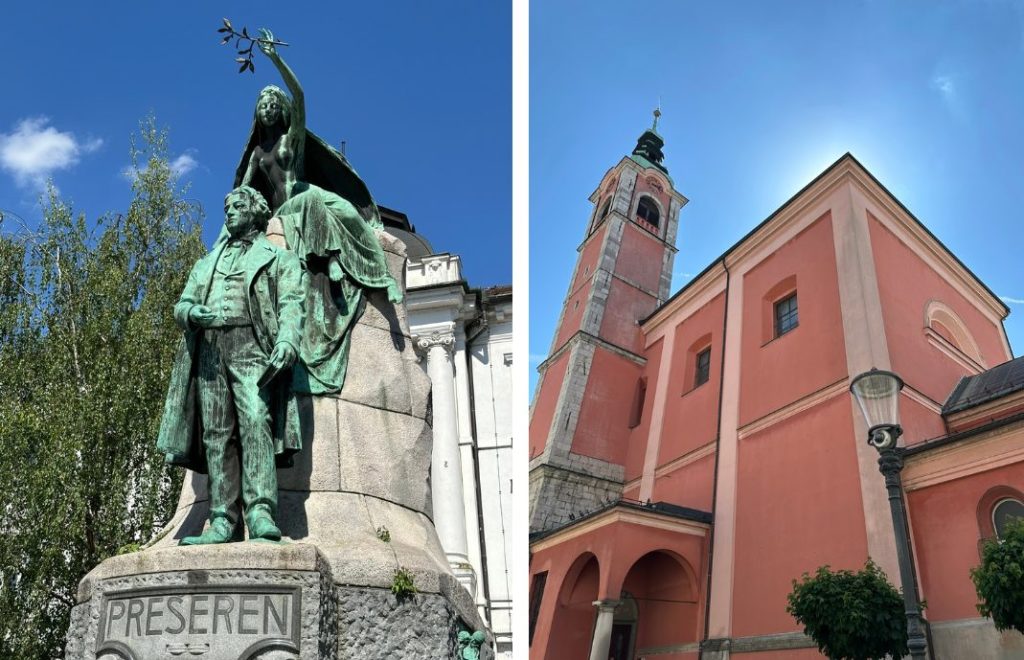 Prešernov Square i Ljubljana, Slovenia