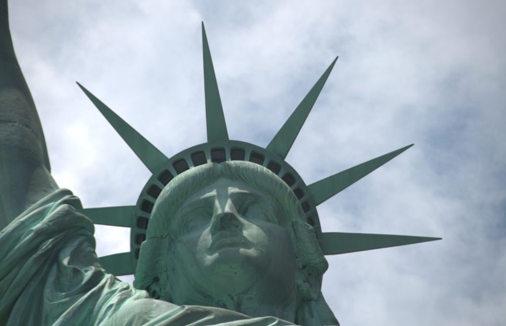 Statue of Liberty er symbolet på New York. 