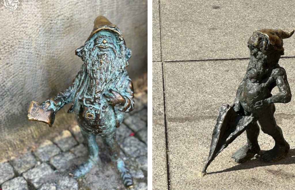 Tourist kjenner verden bedre enn noen andre dverg i Wroclaw.