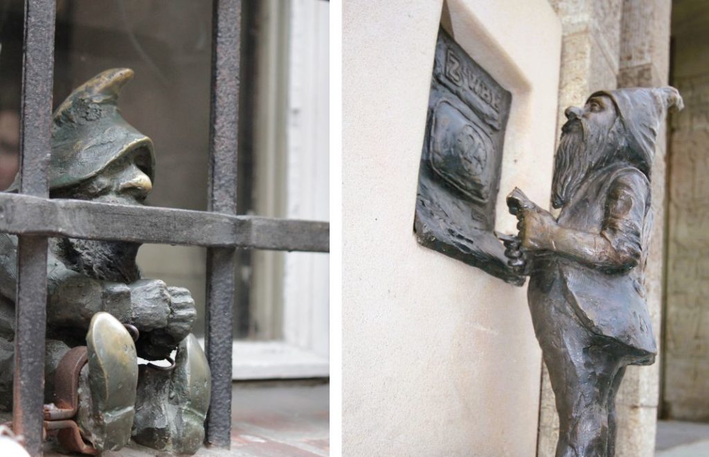 Dvergene i Wroclaw sitter i fengsel og tar ut penger fra minibanken