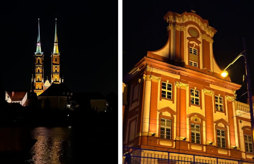 Elven Oder bukter seg gjennom Wroclaw og du kan bli med på et kveldscruise for et annet perspektiv av byen