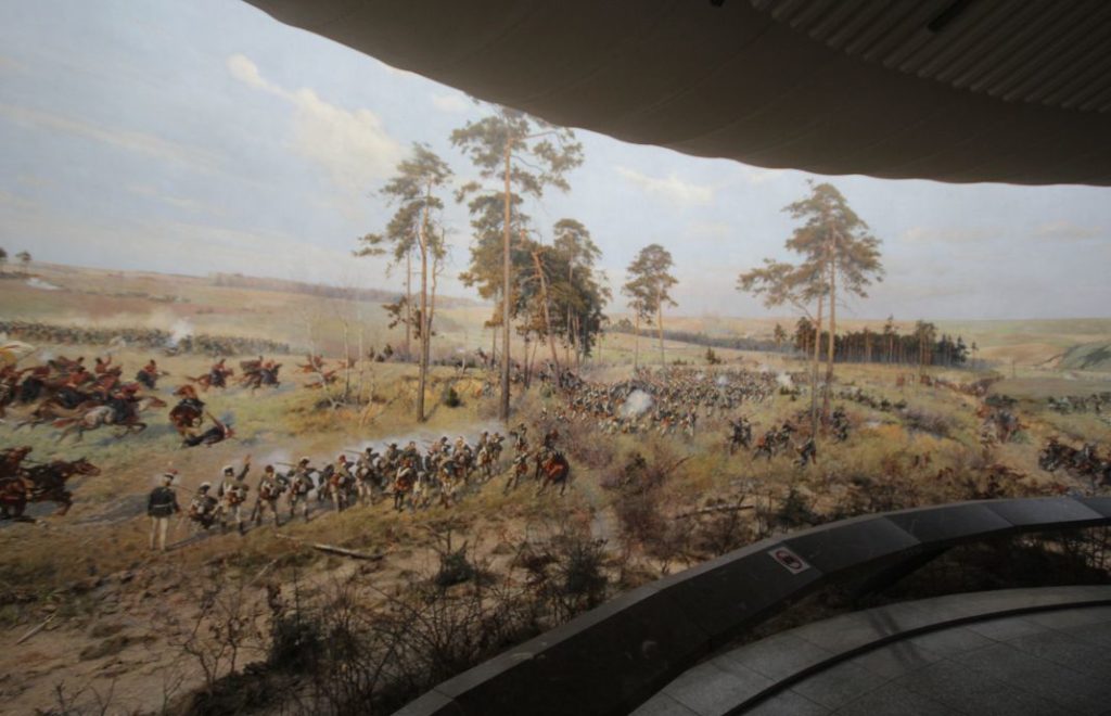 Panorama of the Battle of Racławice forteller historien om slaget ved Raclawice i 1794