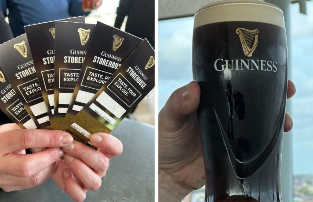 Ta en Guinness på The Gravity Bar, på toppen av Guinness Storehouse