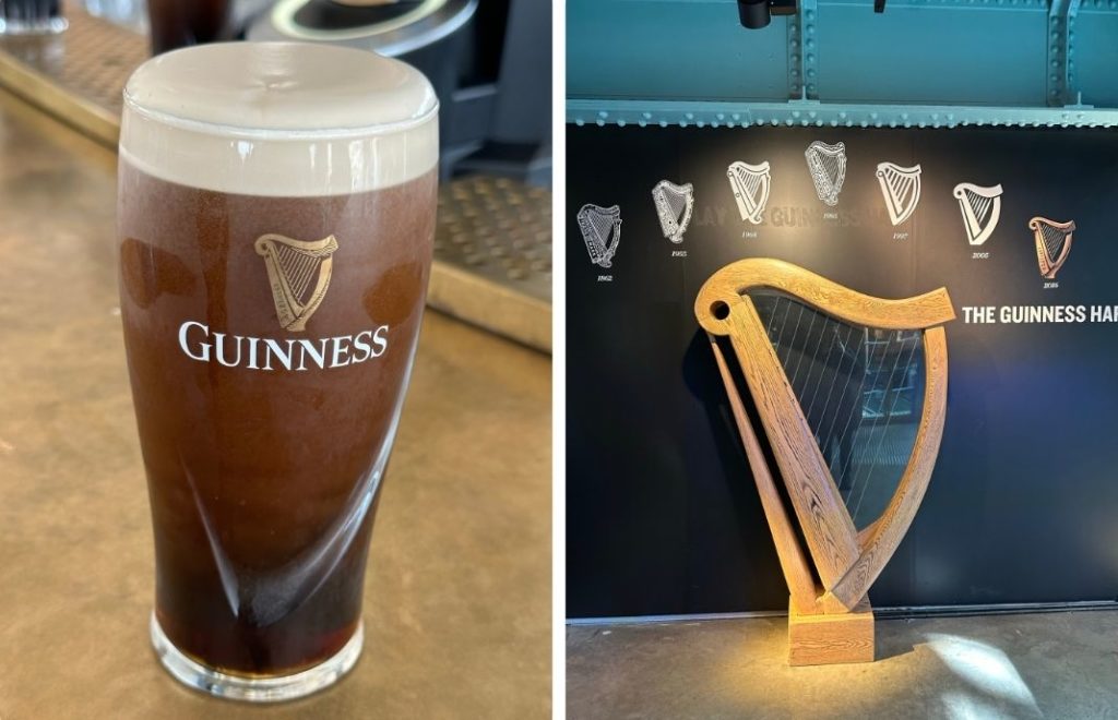 Guinness er en tørr stout, et nesten sort, overgjæret øl med opphav på De britiske øyer