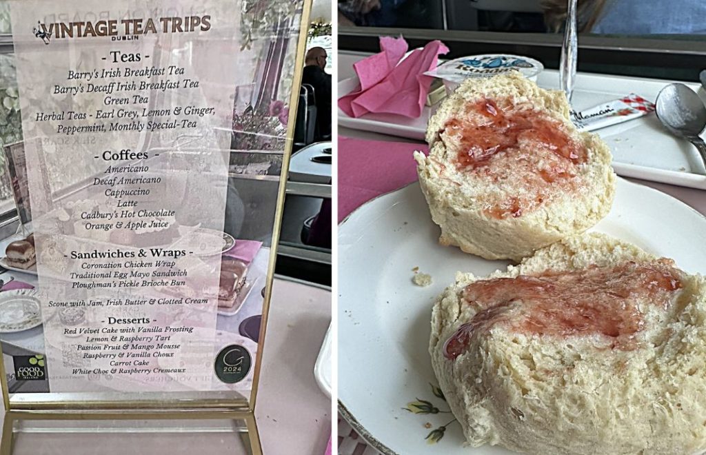 Hos Vintage Tea Trips i Dublin er det mye godt på menyen