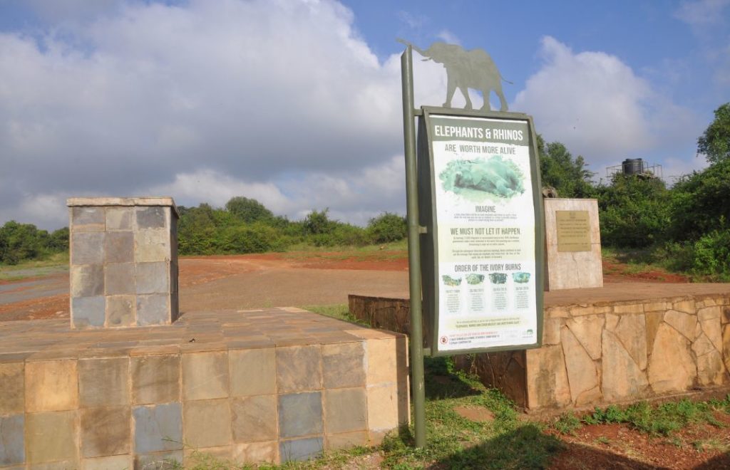 Monumentet Ivory Burning Site i Kenya